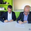 Ferran Colàs i Jaume Marí firmen el conveni